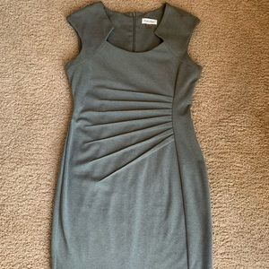 Calvin Klein grey pencil dress